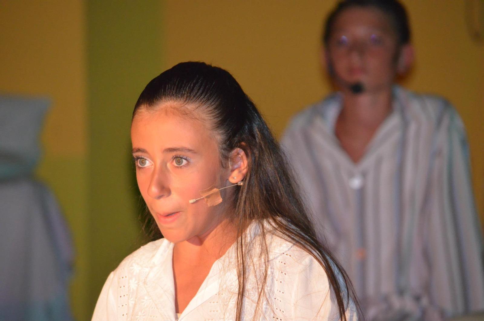 Sguardo intenso durante la performance