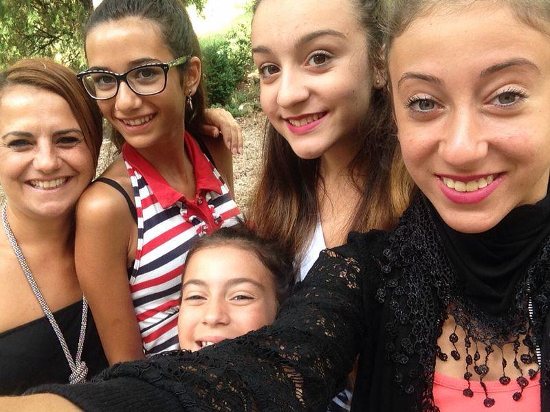 Selfie con la famiglia allargata